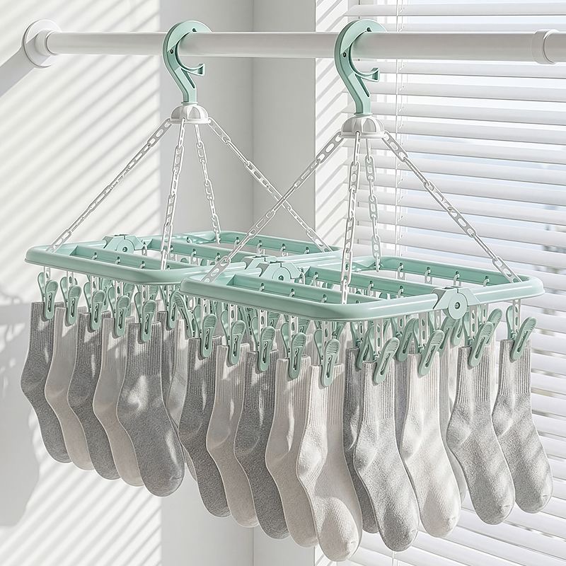 Sock Organizer Tray - Multifunctioneel opvouwbaar opberg- en droogrek voor