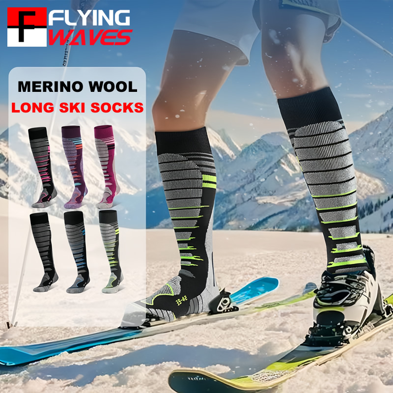 Thermal Sock Winter - Merinowollen skisokken Koud weer sokken voor