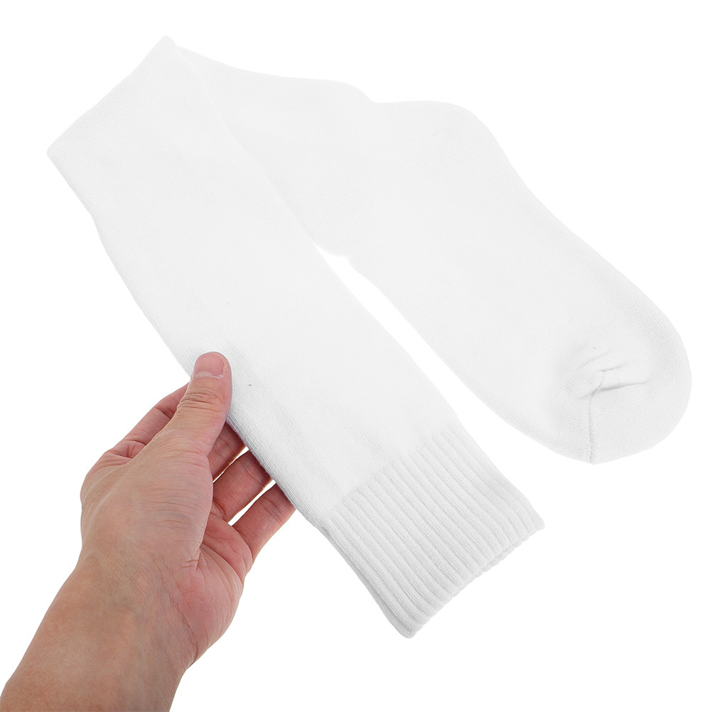 Athletic Sock Cushion - 1 paar witte hekwerkcompetitiesokken, kniehoge atletische