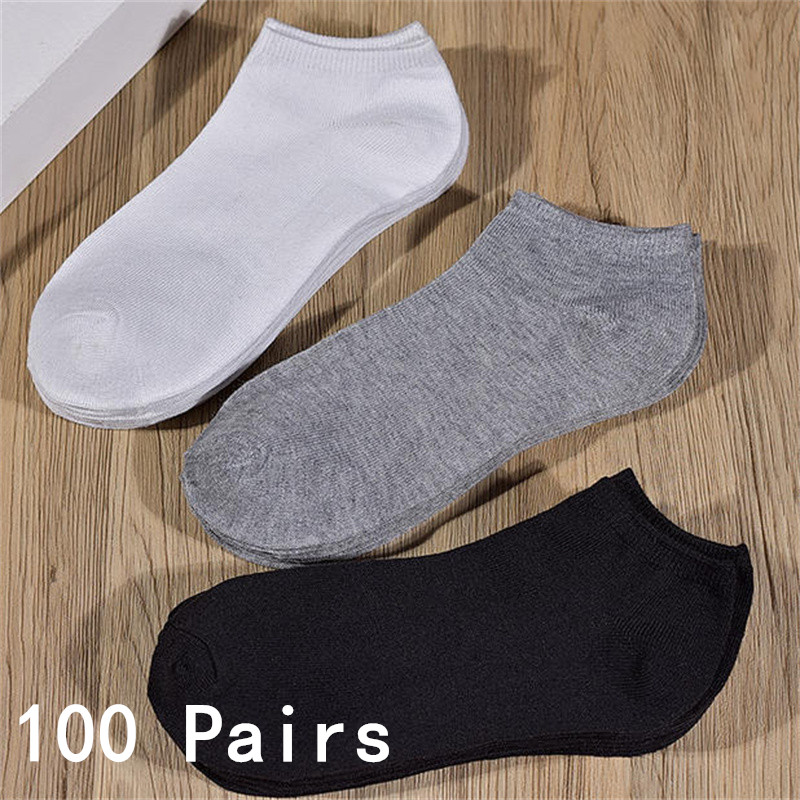 Ankle Sock Low Cut - Groothandel 50/100 Paar Onzichtbare Lage Enkelsokken
