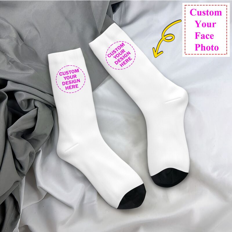 Dress Sock Men - Personaliseer aangepaste foto logo tekst mannen