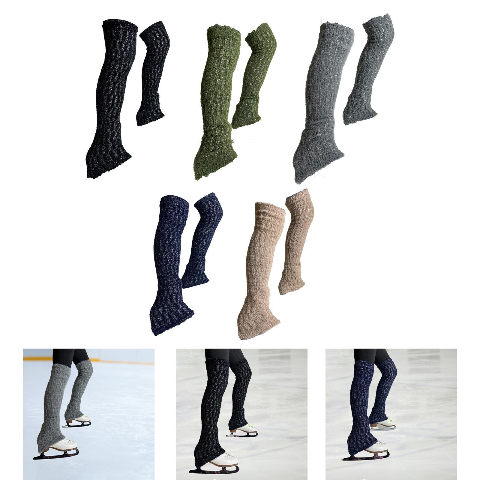 Thermal Sock Winter - IJs kunstschaatsen beenwarmers trainingskleding thermische kabelgebreide