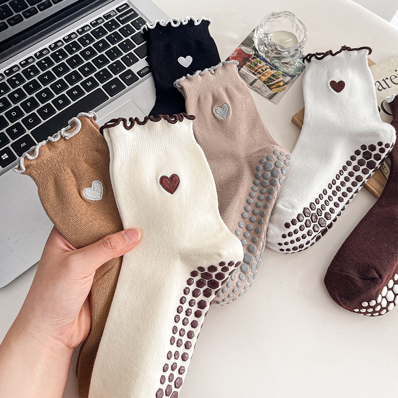 Yoga Sokken Dames Katoen Hart  - Grip Sock Yoga recensie en prijs