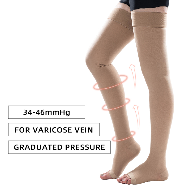 1 Paar Dij Hoge Open Teen Medi - Compression Sock Medical recensie en prijs