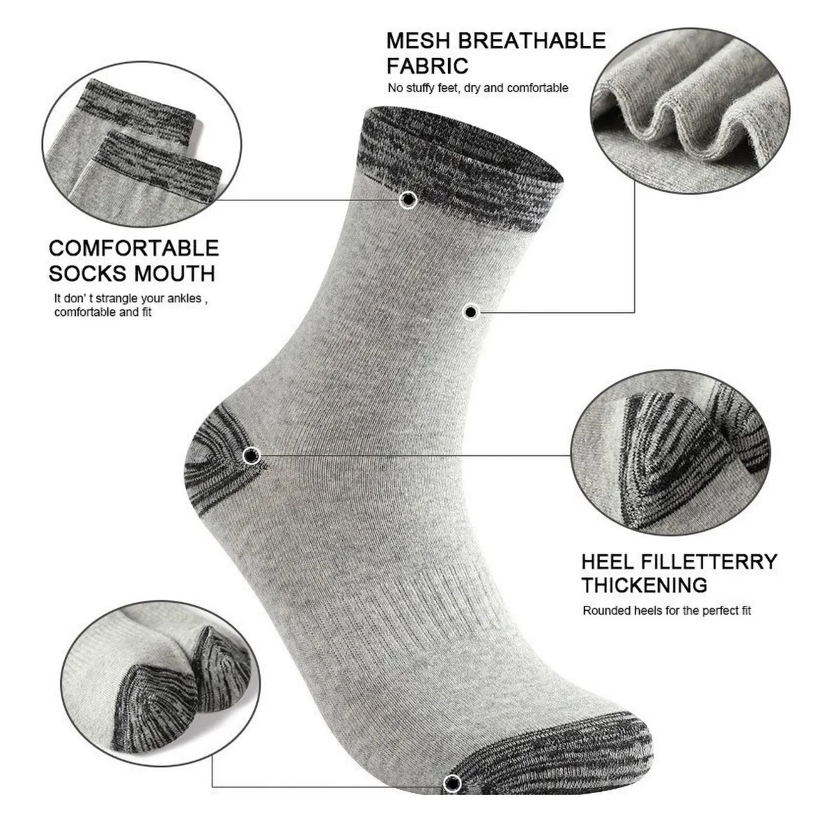1/5 paar atletische sokken voo - Athletic Sock Cushion recensie en prijs
