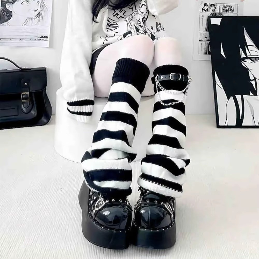 Japanse stijl Harajuku gebreid - Boot Sock Slouchy recensie en prijs
