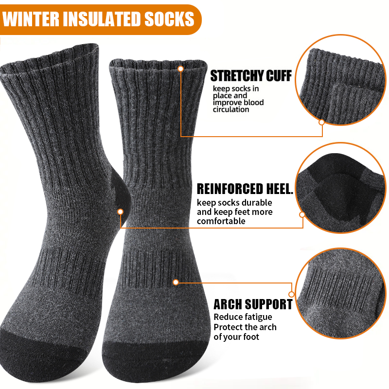 4 paar heren halfhoge dikke wo - Wool Hiking Sock recensie en prijs
