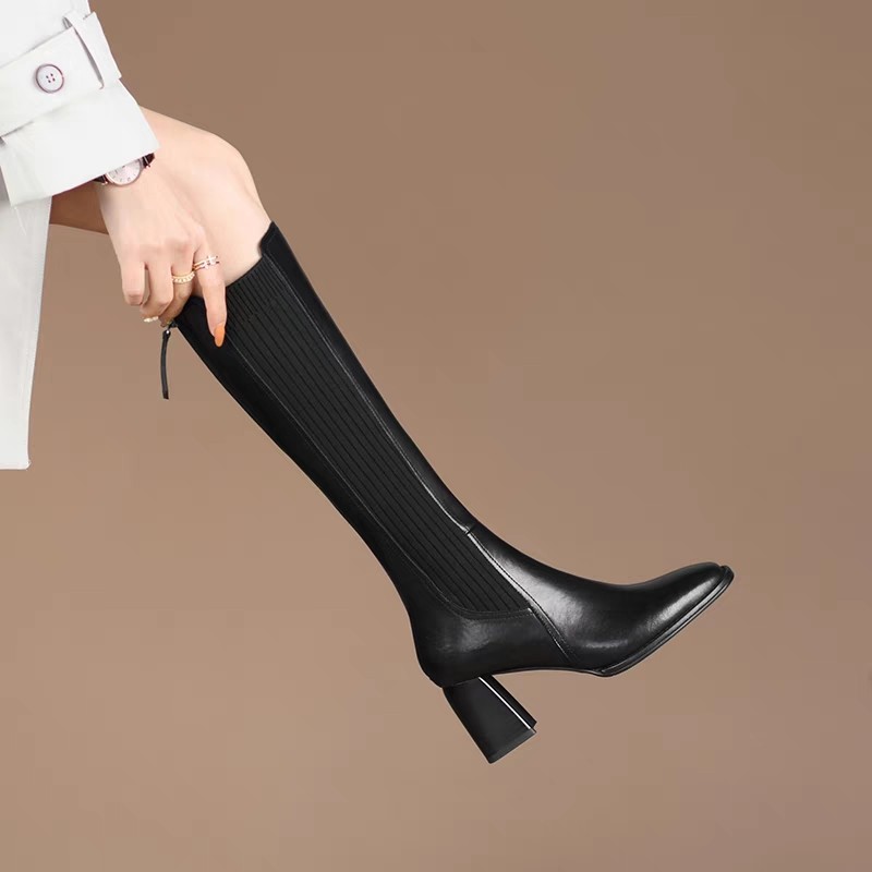 Kniehoge sokboots voor dames,  - Knee High Sock Women recensie en prijs