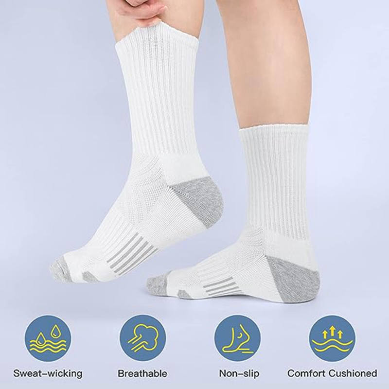 5-paar atletische sokken voor  - Athletic Sock Cushion recensie en prijs