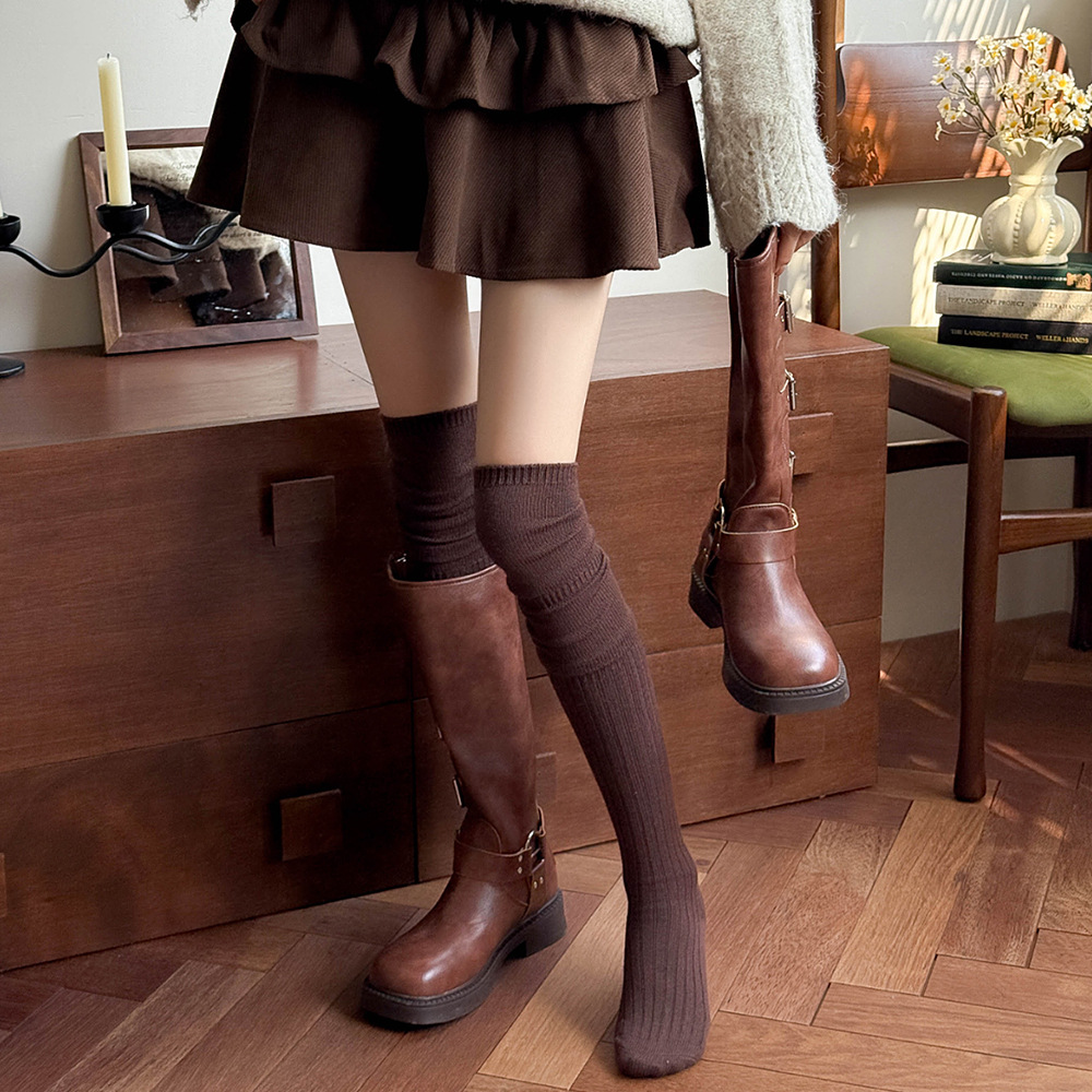 Warme extra lange over-de-knie - Boot Sock Slouchy recensie en prijs