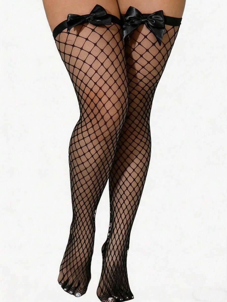 Kousen met strikdecoratie, fis - Knee High Sock Women recensie en prijs