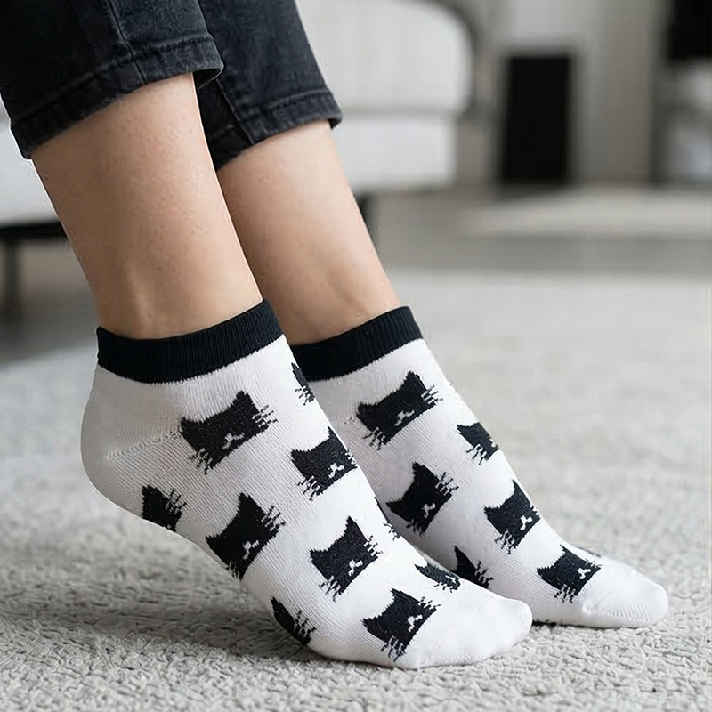 5 paar damessokken zwart wit k - No Show Sock Women recensie en prijs