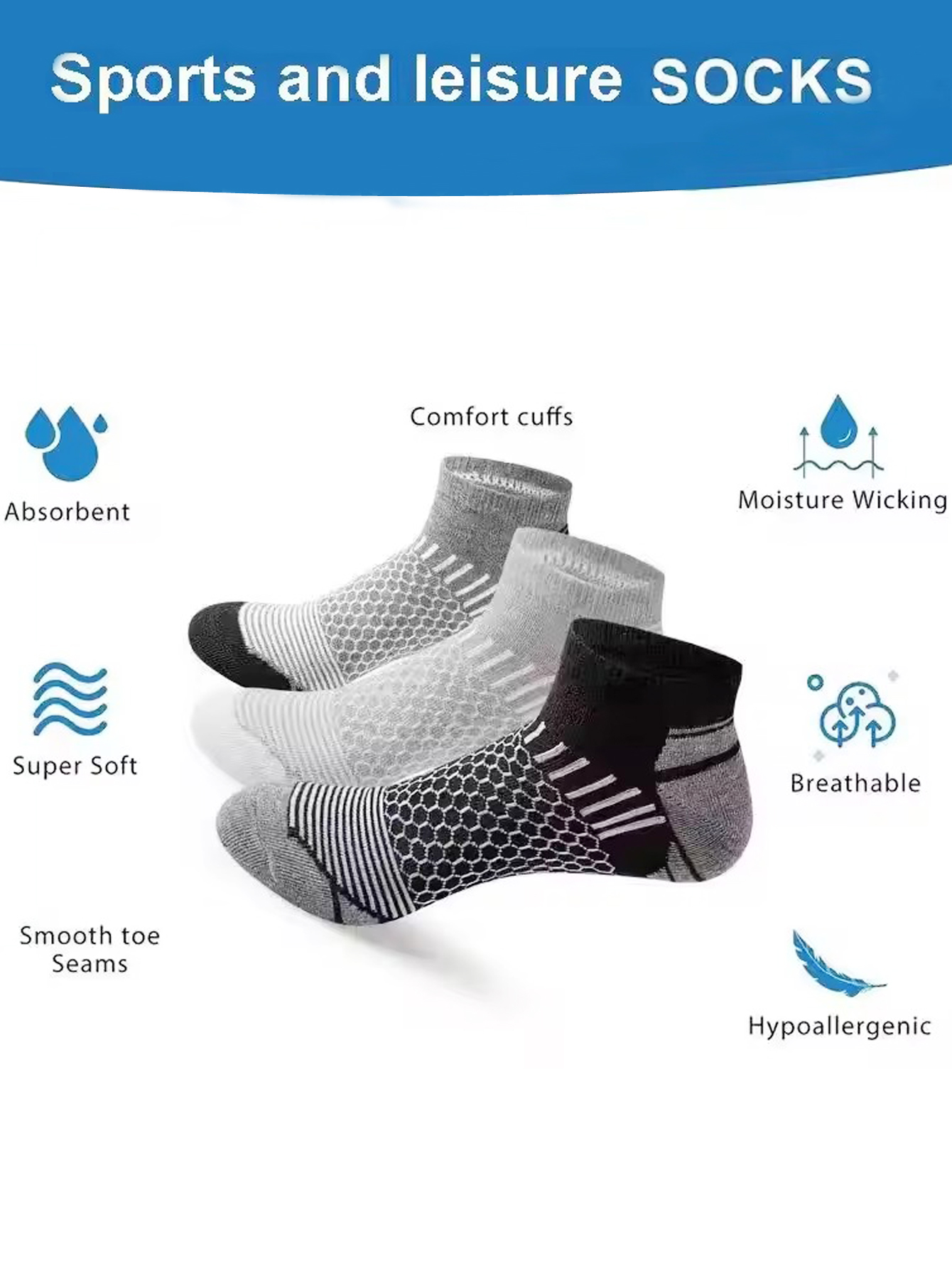 6 paar heren sokken met honing - Ankle Sock Low Cut recensie en prijs